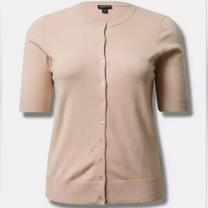 Torrid Women's Beige Button-Down Cardigan
